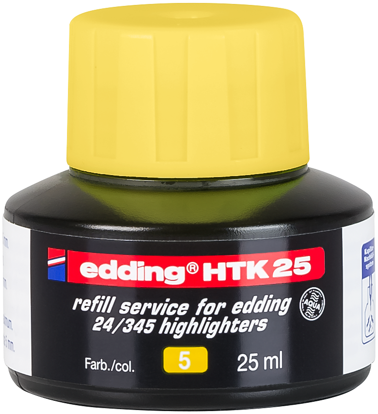 Faber-Castell Marker Faber-Castell 154907 Nachfülltinte 1549 AUTOMATIC Refill 25 Ml Gelb S0e740xp
