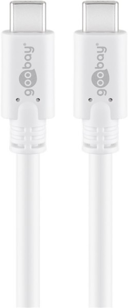 goobay USB C 3.1 Generation 1 Kabel weiß 1 m