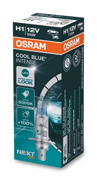 OSRAM COOL BLUE INTENSE NextGen. H1 P14.5s 12V/55W (1er Faltschachtel)