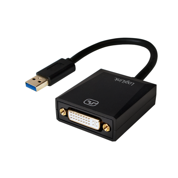 LogiLink USB 3.0 Adapter auf DVI 1080p silber 0,1 m (1er Blister)