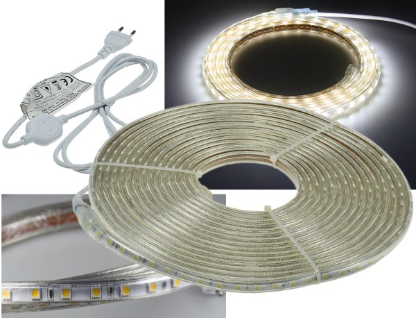 ChiliTec LED-Stripe Ultra-Bright 230V, 10m 630 Lumen/Meter, weiß