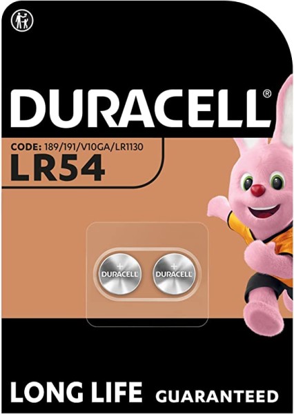 Duracell Specialty Alkali-Knopfzelle LR54 189 1,5 V (2er Blister)