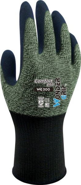 Wonder Grip WG-300 Arbeitshandschuhe Comfort Lite grün XL/10 (2er Blister)