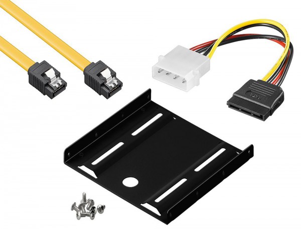 baytronic SSD Einbau-Kit für interne SSD/HDD inkl. SATA 3 Kabel 0,3 m