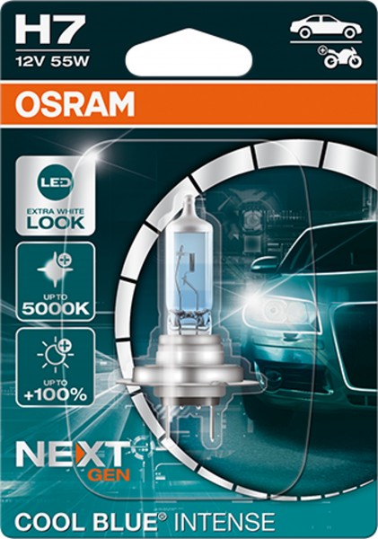 OSRAM COOL BLUE INTENSE NextGen. H7 PX26d 12V/55W (1er Blister)