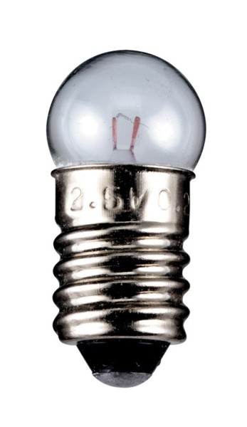 goobay Kugelförmige Lampe Sockel E10 12,0 V 1,2 Watt (Bulk)