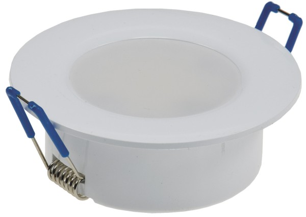 ChiliTec LED-Einbauleuchte Flat-30 FR-R 4000K Ø85x30mm, 5W, 500lm, IP44, rund, weiß