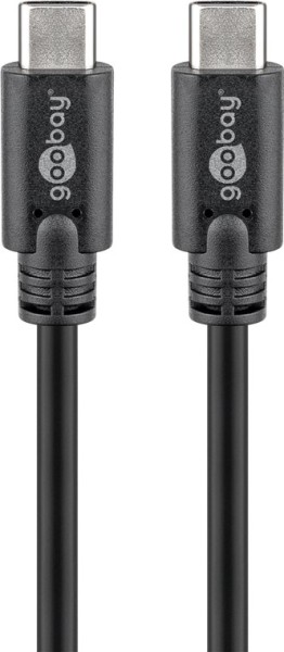 goobay USB C 3.1 Generation 1 Kabel schwarz 1,5 m