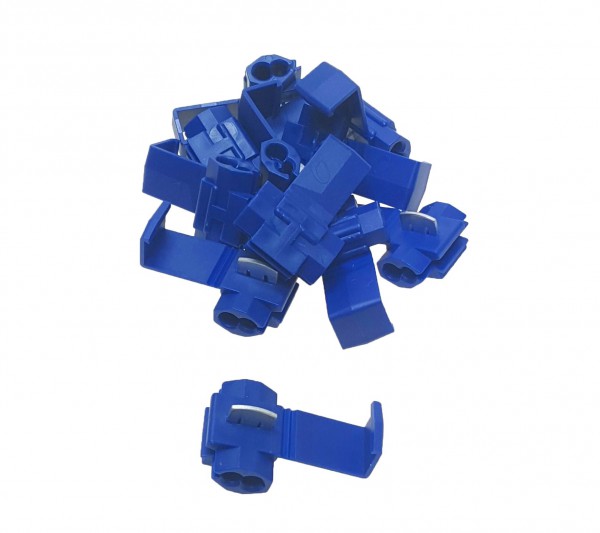 baytronic 10x Schnellverbinder / Spannungsdieb blau