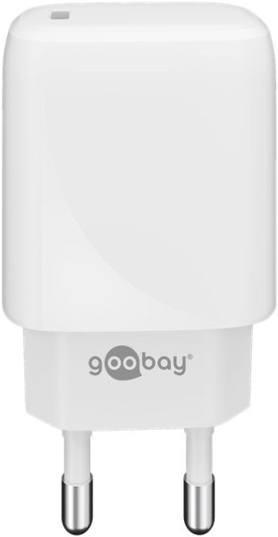 goobay Schnellladegerät für Geräte mit USB-C PD Power Delivery 20W weiß (1er Softpack)