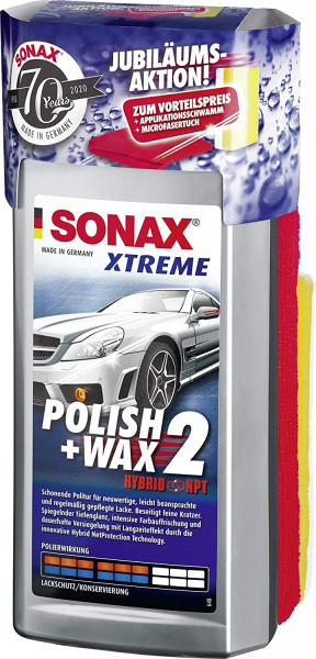 SONAX XTREME Polish & Wax 2 Hybrid NPT 500 ml AKTION