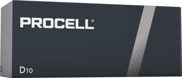 Duracell ProCell Alkali-Mangan Batterie LR20/D Mono 1,5 V (10er Box)