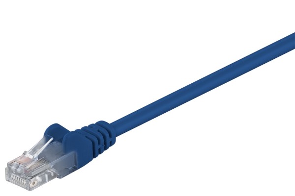 goobay Patchkabel Cat 5 U/UTP blau 0,5 m