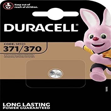 Duracell Specialty Silberoxid-Knopfzelle 371/370 SR920 1,5 V (1er Blister)