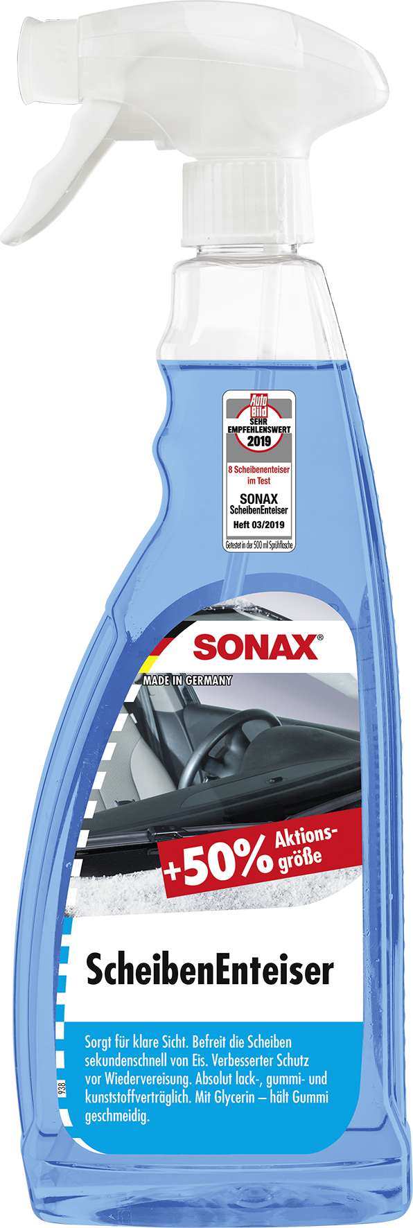 SONAX ScheibenEnteiser 750 ml, Winter, Reinigung & Pflege
