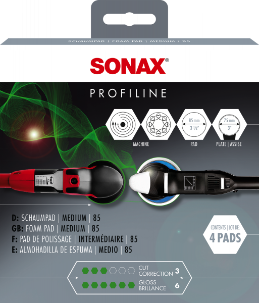 SONAX SchaumPad medium 85 (4er Pack)