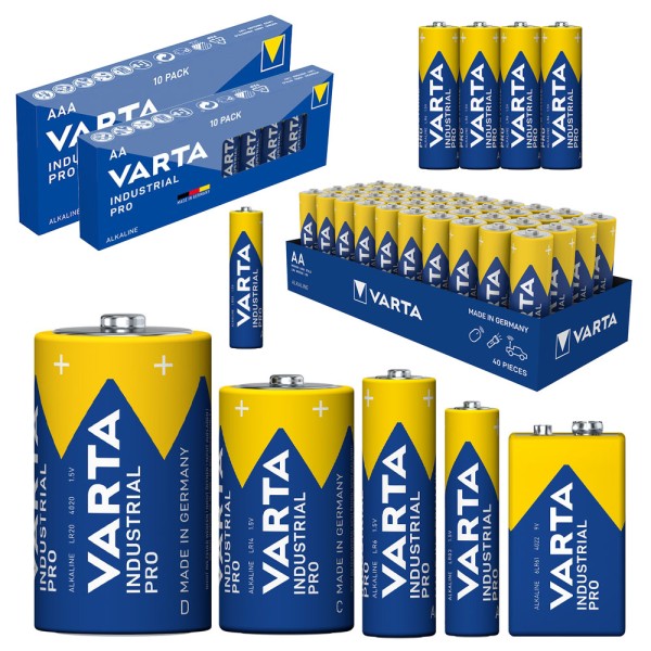Varta Industrial Pro Alkali Mangan Batterien
