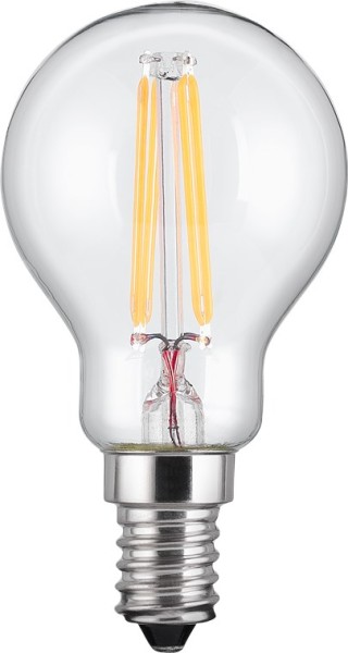 goobay Filament LED Mini Globe 4 W Sockel E14 ersetzt 39 W warm weiß (1er Faltschachtel)