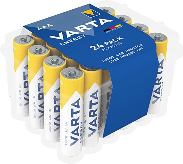 Varta Energy Alkali Mangan Batterie LR03/AAA 1,5 V (24er Blister)