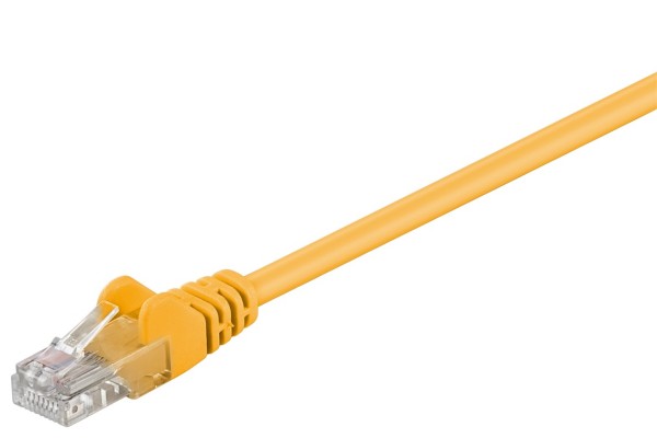 goobay Netzwerkkabel Cat 5 U/UTP gelb 0,5 m