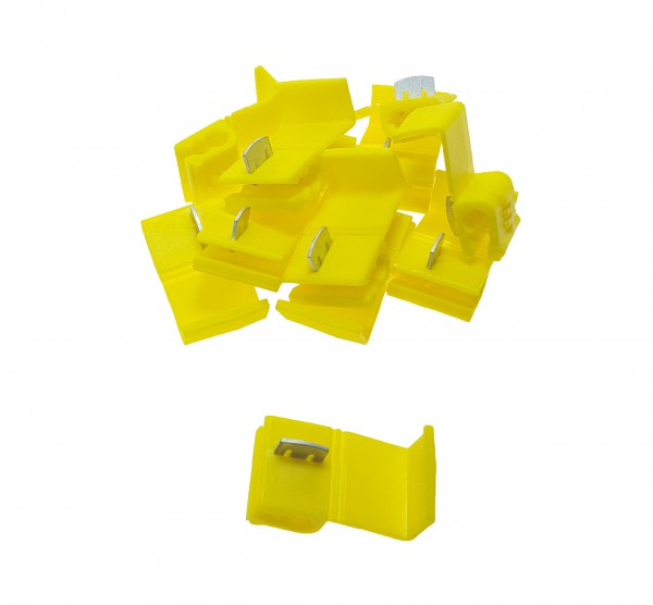 baytronic 10x Schnellverbinder / Spannungsdieb gelb
