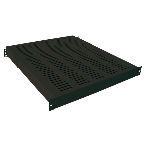 LogiLink 19" Schwerlast Fachboden für Schränke mit einer Tiefe von 1000 mm schwarz 465 x 800 mm