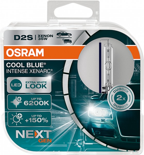 OSRAM XENARC COOL BLUE INTENSE NextGen. D2S P32d-2 85V/35W (2er Box)