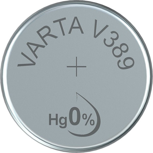 Varta Watch Silberoxid Zink Knopfzelle V389/SR54 1,55 V (1er Blister)