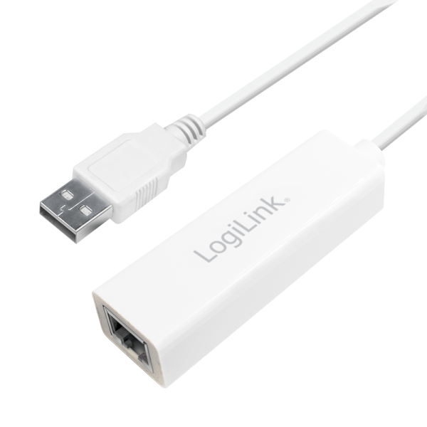 LogiLink USB 2.0 auf Fast Ethernet RJ45 Adapter (1er Faltschachtel)