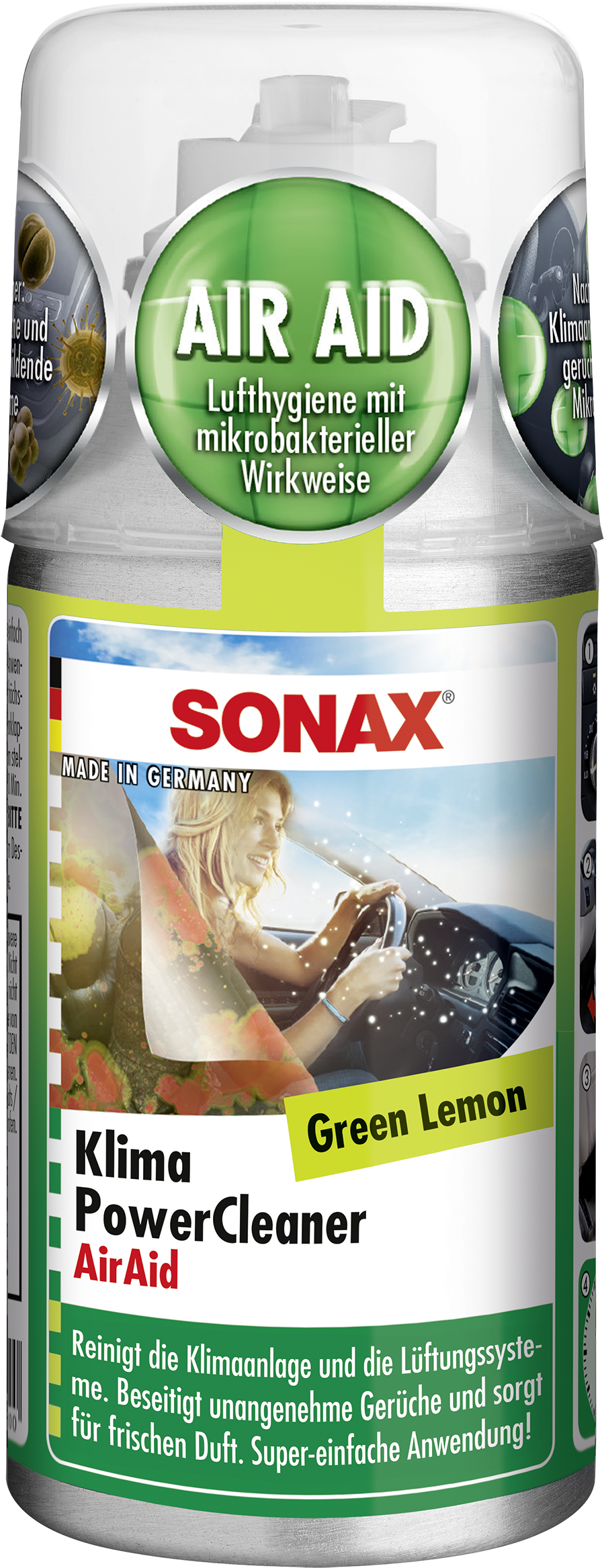 SONAX KlimaPowerCleaner AirAid Green Lemon 100 ml