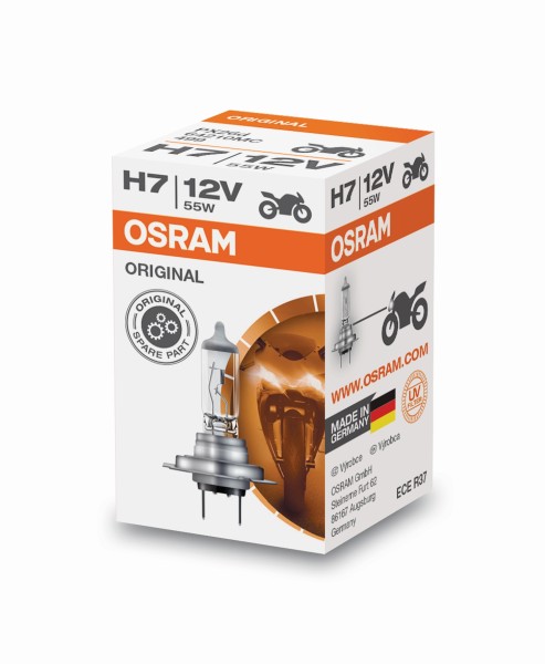 OSRAM ORIGINAL LINE Motorcycle H7 PX26d 12 V/55 W (1er Faltschachtel)