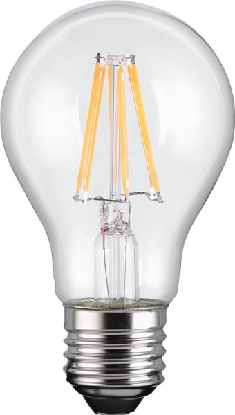 goobay Filament LED Birne 7 W Sockel E27 ersetzt 58 W warm weiß (1er Faltschachtel)