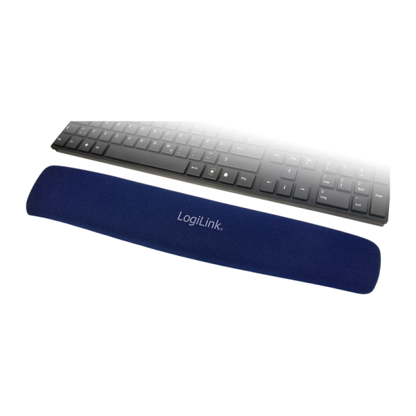 LogiLink Tastatur Gel Handballenauflage blau (1er Blister)