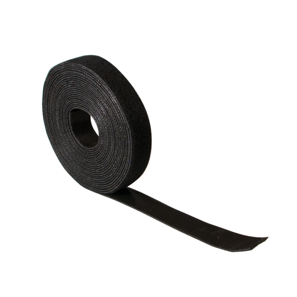 LogiLink Klettbandrolle schwarz 10 m (Bulk)