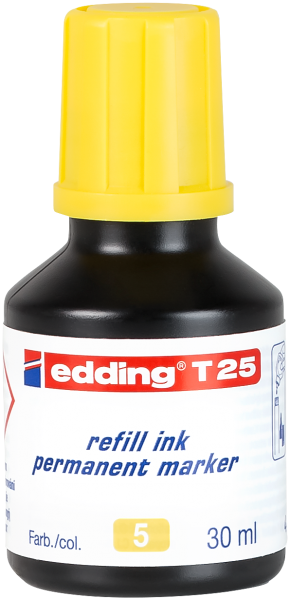 edding Permanentmarker T 25 Nachfülltinte gelb 30 ml