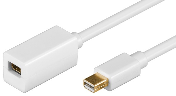 goobay Mini DisplayPort VerlängerungsKabel 1.2 weiß 1 m