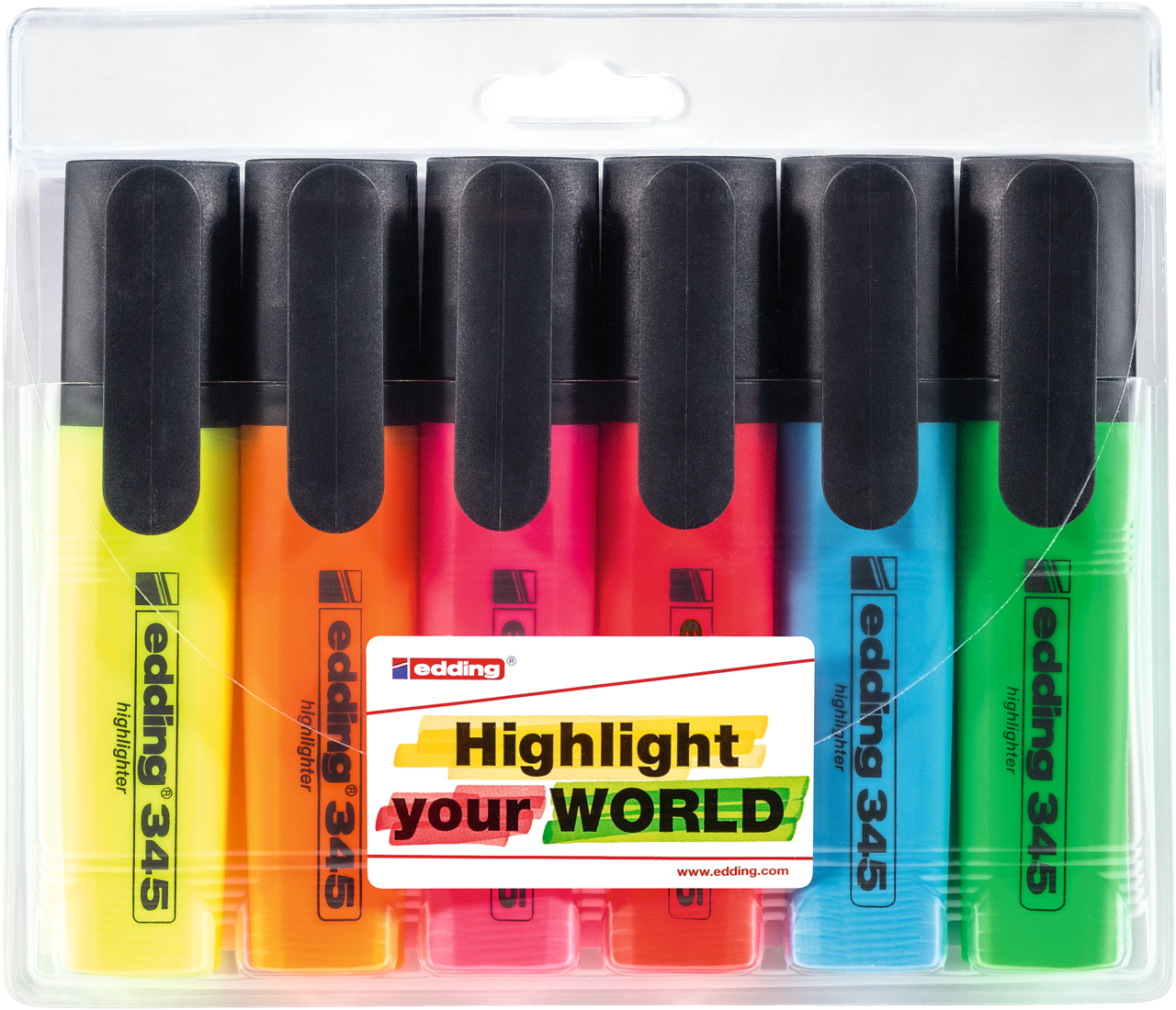 edding 345 Textmarker sortiert (6er Set) | edding 345 Textmarker ...