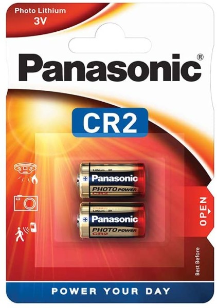 Panasonic Photo Power Lithium Batterie CR2 (2er Blister)