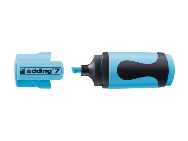 edding 7 Mini Texmarker neonblau (10 Stück)