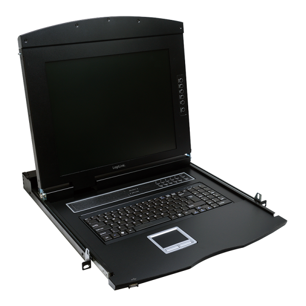 LogiLink KVM Konsole mit 17 " Monitor und Tastatur DE