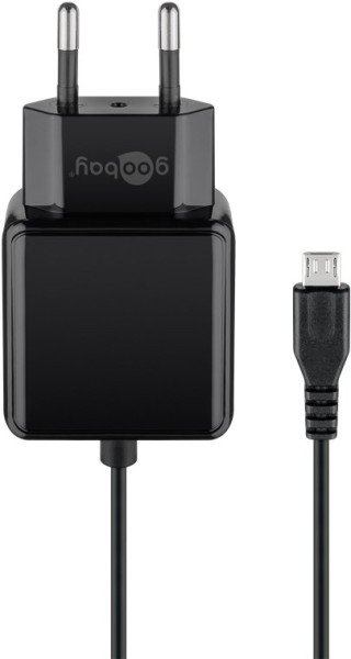 goobay Mirco-USB Netzteil 15W schwarz (1er Softpack)