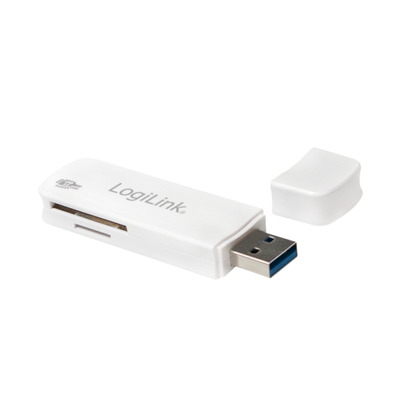 LogiLink USB 3.0 Kartenleser für SD/microSD weiß (Bulk)