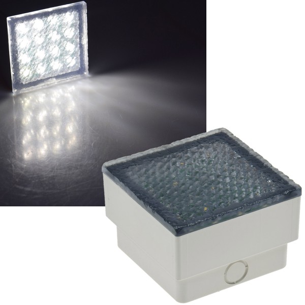 ChiliTec LED Pflasterstein BRIKX 10 neutralweiß 10x10x7cm, 80lm, IP67, 230V