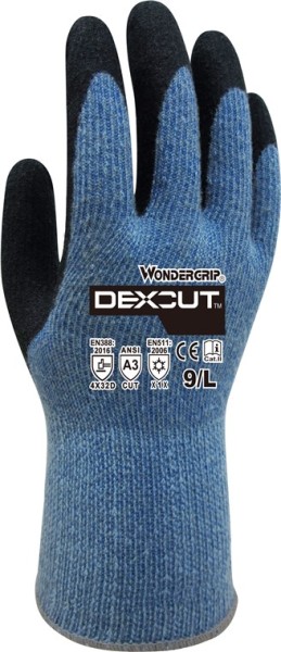Wonder Grip WG-780 Arbeitshandschuhe Dexcut blau XL/10 (2er Blister)