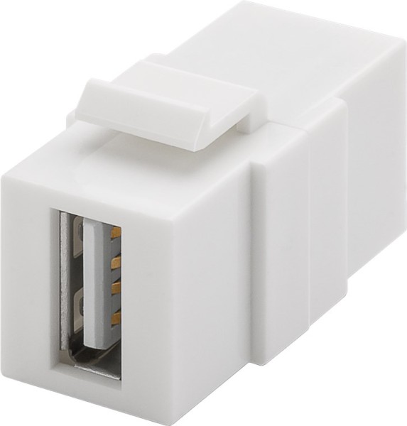 goobay Keystone Modul USB 2.0 Verbinder 17,2 mm weiß (Bulk)