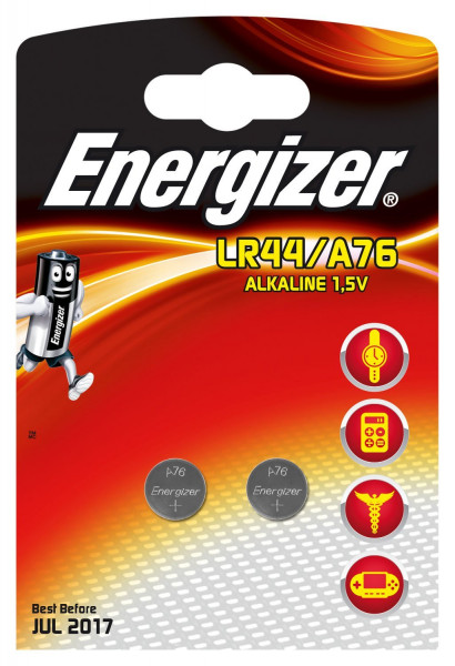 Energizer LR44/A76 AG13 Knopfzelle 1,5 V (2er Blister)
