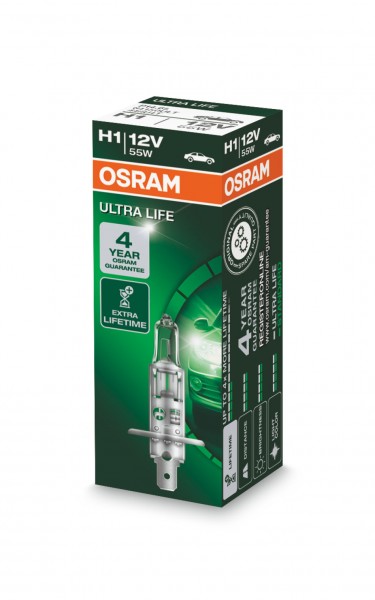 OSRAM ULTRA LIFE H1 P14.5s 12 V/55 W (1er Faltschachtel)