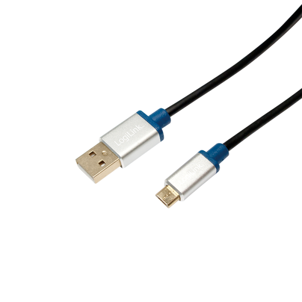 LogiLink USB 2.0 Verbindungskabel A Stecker auf Micro B Stecker 1 m