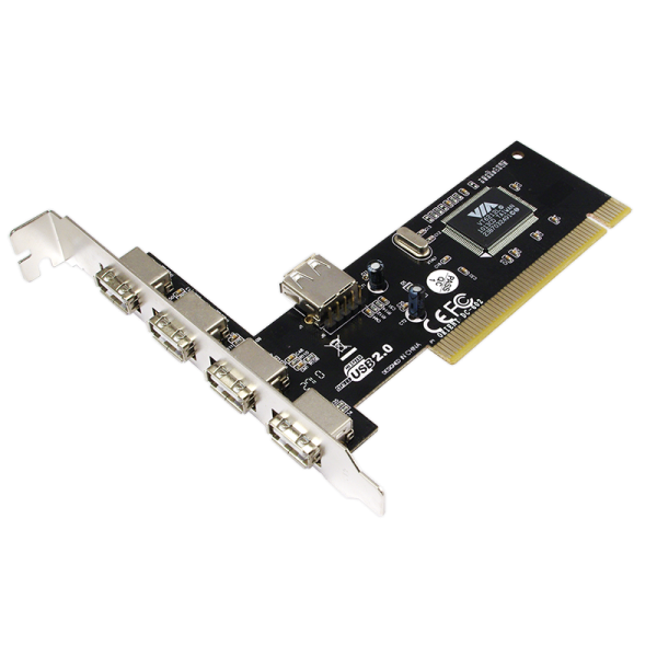 LogiLink PCI Schnittstellenkarte USB 2.0 480 Mbit/s (1er Faltschachtel)