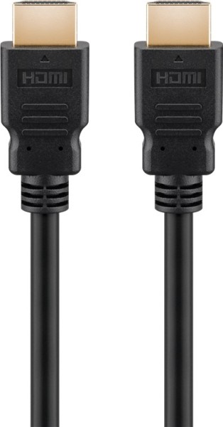 goobay Ultra High-Speed HDMI Kabel mit Ethernet, zertifiziert 8K 60 Hz schwarz 5 m (1er Softpack)